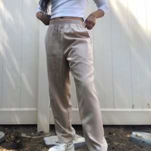 Tan BRIGGS petite NEW YORK casual pants,